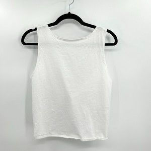 URBAN OUTFITTERS Mouchette White Cotton Tie Back Cropped Tank Top Size Medium